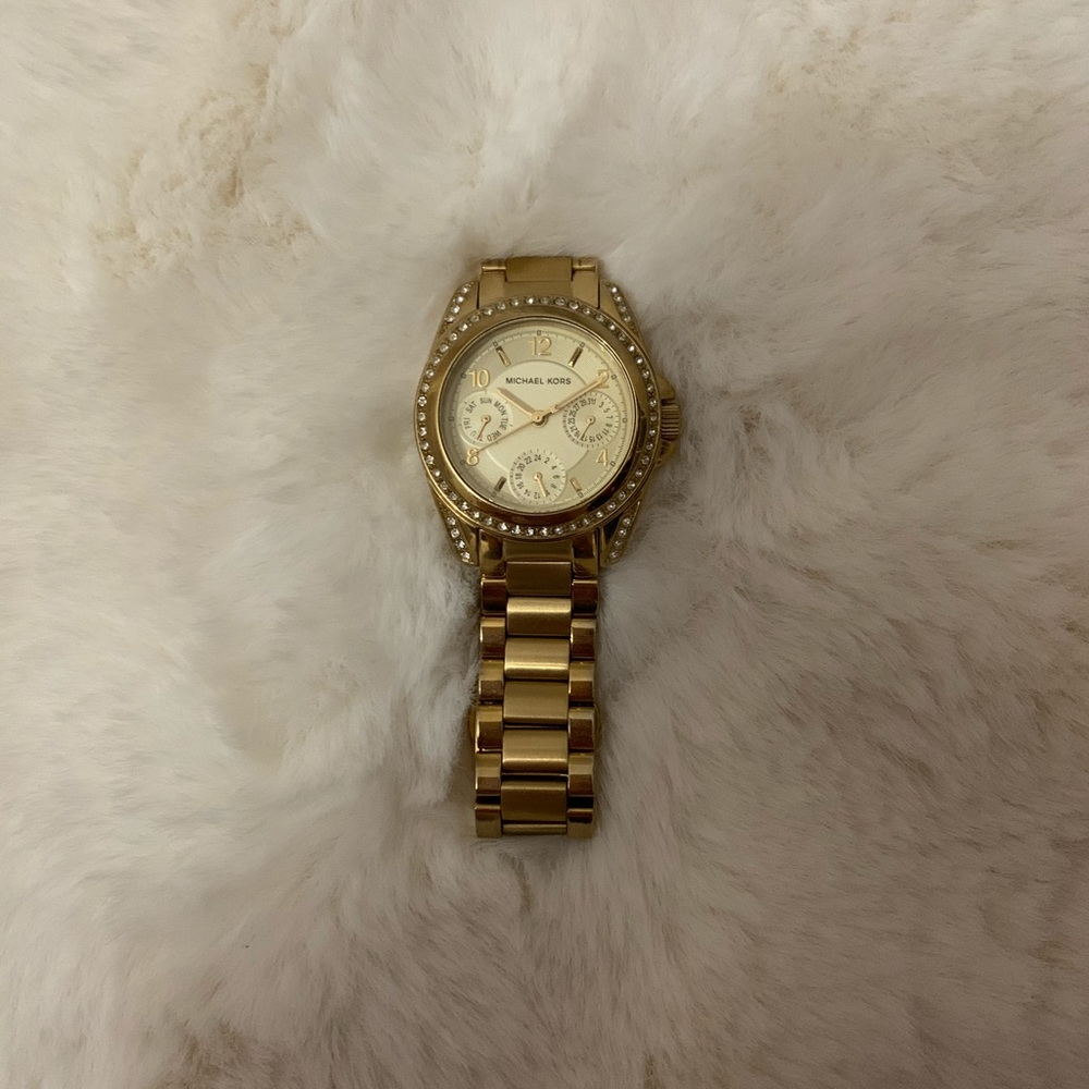 Michael Kors Pave Gold Watch